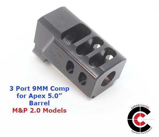 CARVER 3 Port Comp for 2.0 M&P APEX 5.0" (9MM)