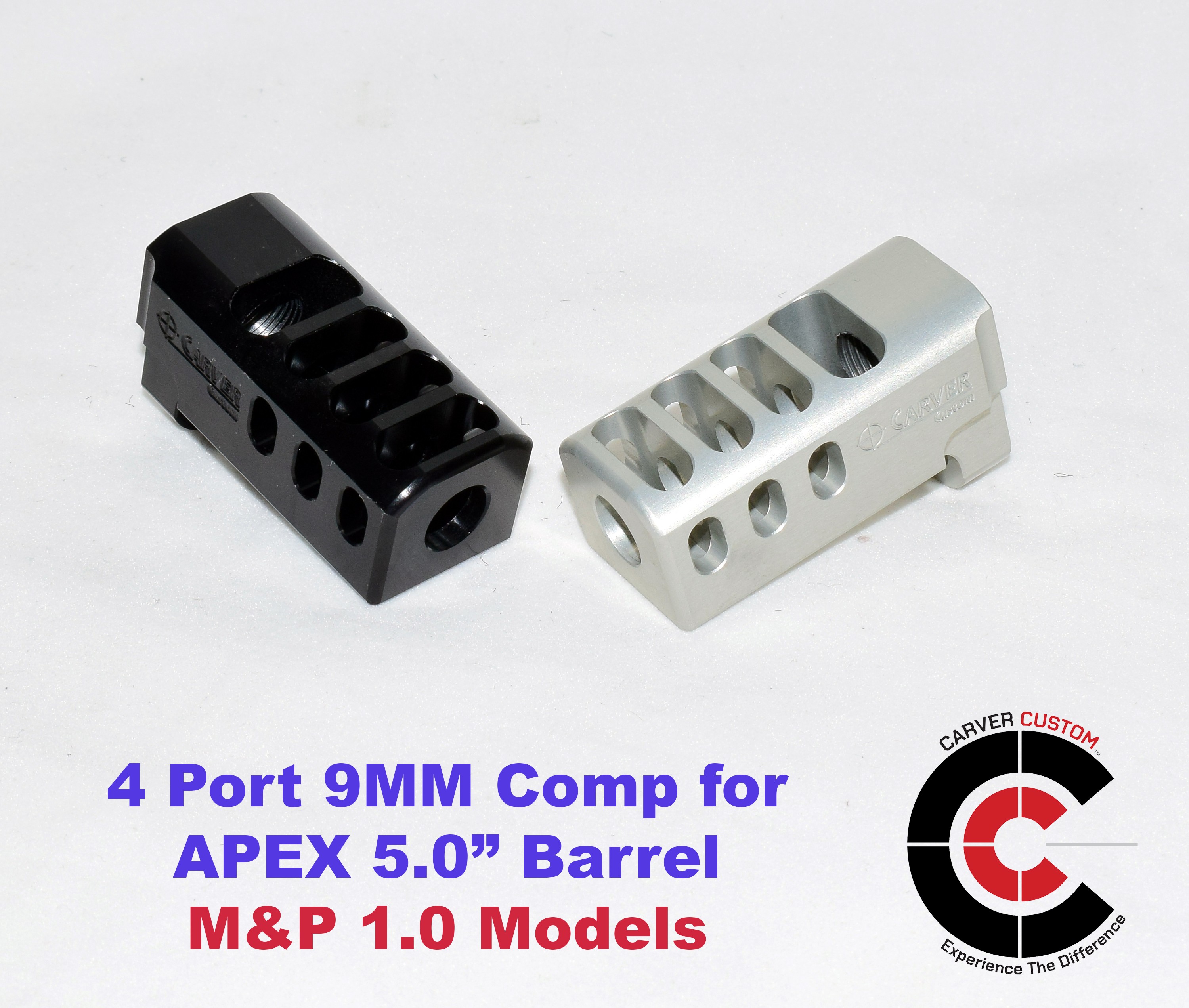 CARVER 4 Port Comp for 1.0 M&P APEX 5.0" (9MM)