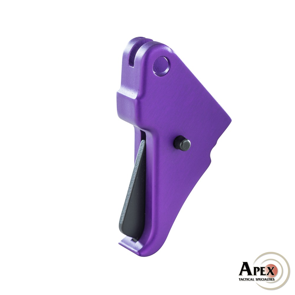 Apex Flat-Faced Action Enhancement Purple Trigger for M&P Shield