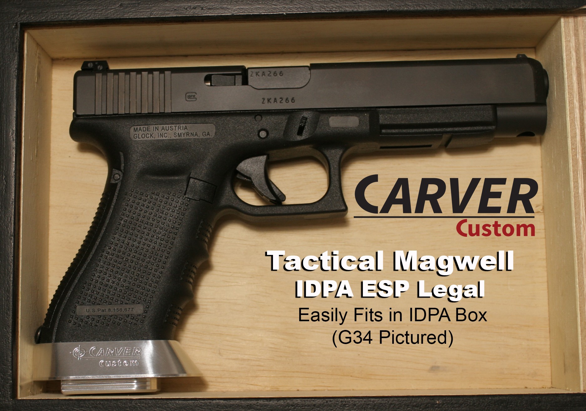 CARVER "Tactical" ESP Magwell for Gen 3 Glock G19/23