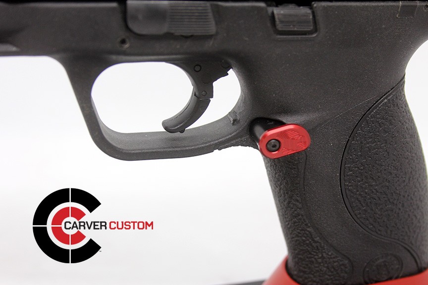 SP M&P Extended "Paddle" Mag Release-Red