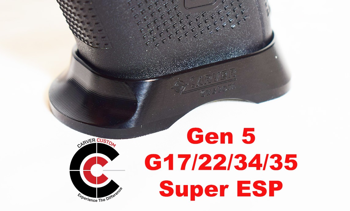 CARVER "Super Tactical" ESP Magwell for Gen 5 Glock G17/22/34/35-Black