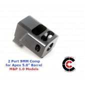 CARVER 2 Port Comp for 1.0 M&P APEX 5.0" (9MM)