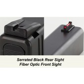 Dawson FO Fixed Competition Sights-Black Rear/FO Front for Glock