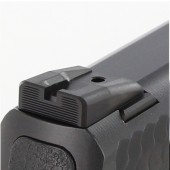 DP S&W M&P Fixed Carry Sight Set - Black Rear & Fiber Optic Front