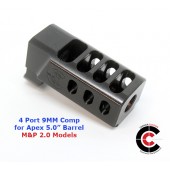 CARVER 4 Port Comp for 2.0 M&P APEX 5.0" (9MM)