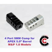 CARVER 4 Port Comp for 1.0 M&P APEX 5.0" (9MM)