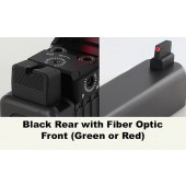 Dawson Co-Witness MOS Fixed Sight Set-Black Rear/FO Front
