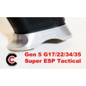 CARVER "Super Tactical" ESP Magwell for Gen 5 Glock G17/22/34/35-Silver