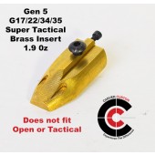 CARVER "Super Tactical" BRASS Insert for ESP Magwell for Gen 5 Glock G17/22/34/35